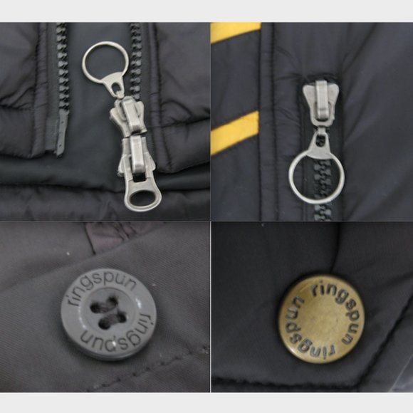 RINGSPUN 'Dakota Tigers No Guts No Glory' Jacket - L Gold/Blk/Wht (SUPER RARE!!) - Picture 14 of 15